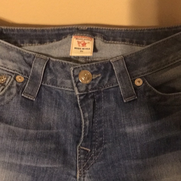 TRUE RELIGION JEANS 31 WOMEN GREAT CONDITION BLUE TRUE RELIGION SYMBOL - Picture 13 of 13